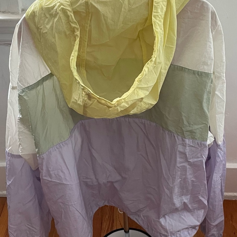 ASTR The Label Sawyer Windbreaker pastel colorblock hooded, size L cottagecore - Picture 9 of 16